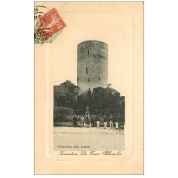 carte postale ancienne 36 ISSOUDUN. Tour Blanche 1910 Militaires