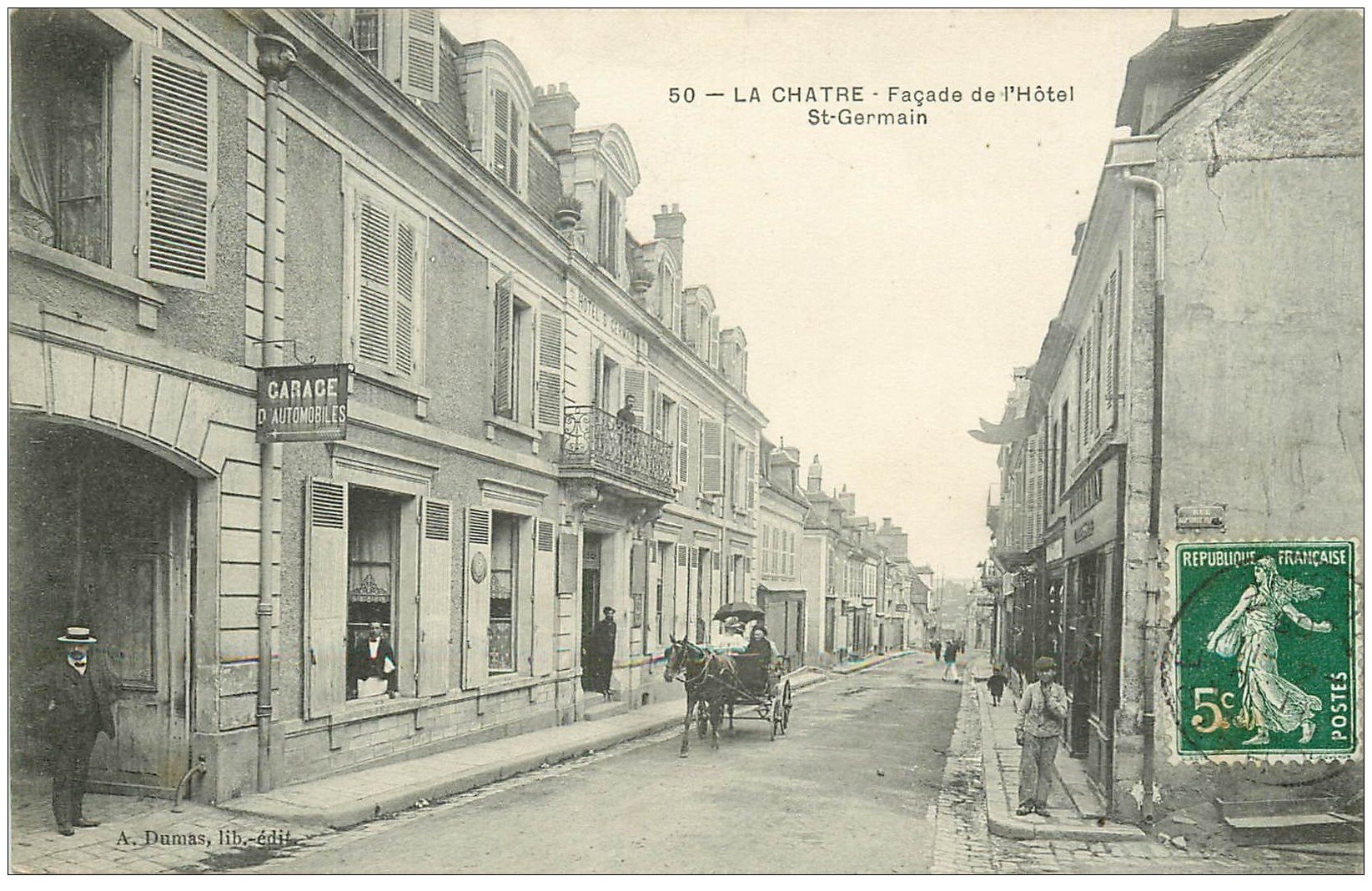 36 LA CHATRE. Hôtel Garage SaintGermain 1908 36 LA CHATRE. Hôtel Garage SaintGermain 1908