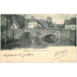 carte postale ancienne 36 LA CHATRE. Pont aux Laies 1903