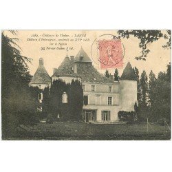 carte postale ancienne 36 LANGE. Château Entraigues 1914