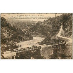 carte postale ancienne 36 LE PIN. Pont Noir 1932 (un peu ondulée)...