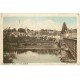 carte postale ancienne 36 MERIGNY. Le Pont 1936 (timbre manquant)