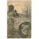 carte postale ancienne 36 SAINT-BENOIT-DU-SAULT. Tour Pont Grimard (en l'état)...