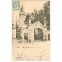 carte postale ancienne 36 SAINT-CHARTIER. Château 1904