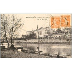 carte postale ancienne 36 SAINT-GAULTIER. Ecole Supérieure 1924