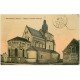 carte postale ancienne 36 SAINT-GENOU. Eglise. Carte toilée 1922