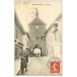 carte postale ancienne 01 PONT-DE-VEYLE. Le Donjon 1913