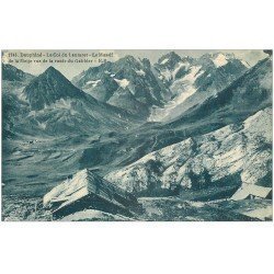 carte postale ancienne 05 LE LAUTARET. Meije et Route du Galibier