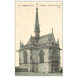 carte postale ancienne 37 AMBOISE. Chapelle Saint-Hubert