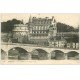 carte postale ancienne 37 AMBOISE. Château et Pont 1917