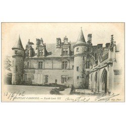 carte postale ancienne 37 AMBOISE. Château façade 1902