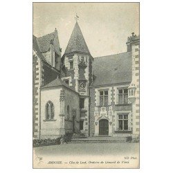 carte postale ancienne 37 AMBOISE. Clos Lucé Oratoire Léonard de Vinci