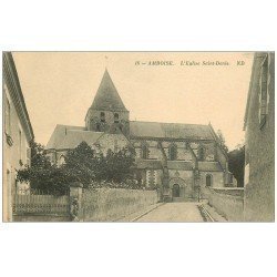 carte postale ancienne 37 AMBOISE. Eglise Saint-Denis