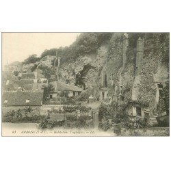 carte postale ancienne 37 AMBOISE. Habitations Troglodytes