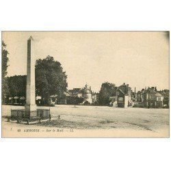 carte postale ancienne 37 AMBOISE. Sur le Mail 1928