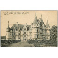 carte postale ancienne 37 AZAY-LE-RIDEAU. Château entrée 69