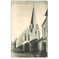 carte postale ancienne 37 AZAY-SUR-CHER. Eglise et Place n°2