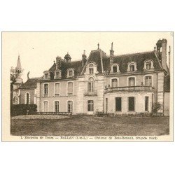 carte postale ancienne 37 BALLAN. Château Bois-Renault Façade