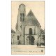 carte postale ancienne 37 BOURGUEIL. L'Eglise et Enfants 1917