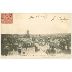 carte postale ancienne 37 BOURGUEIL. Vue générale vers 1905