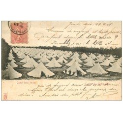 carte postale ancienne 37 CAMP DU RUCHARD. Camp sous Tentes 1905