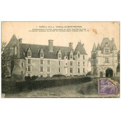 carte postale ancienne 37 CERE. Château Montpoupon 1928