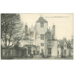 carte postale ancienne 37 CHATEAU DE CANDE 1907 écriture croisée