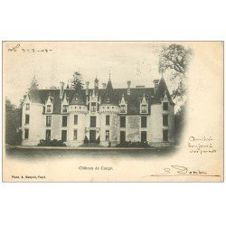 carte postale ancienne 37 CHATEAU DE CANGE 1903