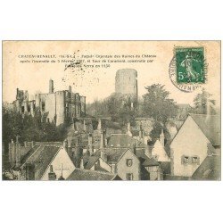 carte postale ancienne 37 CHATEAURENAULT. Tour Carament 1907