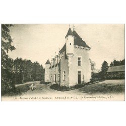 carte postale ancienne 37 CHEILLE. La Romainière avec Jardinier 1929