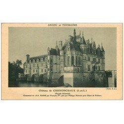carte postale ancienne 37 CHENONCEAUX. Château Façade Orientale