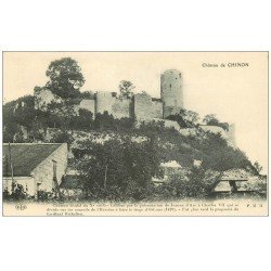 carte postale ancienne 37 CHINON. Château ELD