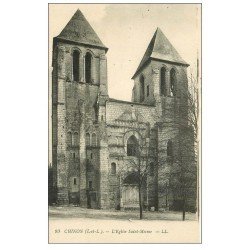 carte postale ancienne 37 CHINON. Eglise Saint-Mesme