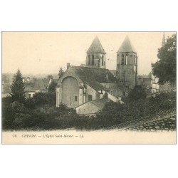 carte postale ancienne 37 CHINON. Eglise Saint-Mesme LL 76