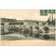 carte postale ancienne 37 CHINON. Le Pont 1913 LL29