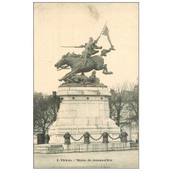 carte postale ancienne 37 CHINON. Statue Jeanne d'Arc 1907