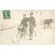 37 CHINON. Superbe et Rare Carte Photo des Facteurs Télégraphistes à vélo 1912. Tampon Chinon et Editeur Réty à Bourges