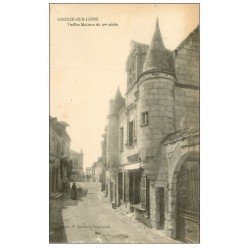 carte postale ancienne 37 CHOUZE-SUR-LOIRE. Vieilles Maisons