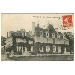 carte postale ancienne 37 CONTINVOIR. Château Ricordières 1918