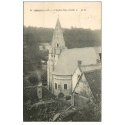 carte postale ancienne 37 COURCAY. Eglise 1935