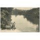 carte postale ancienne 37 COURCAY. Pêcheurs bords de l'Indre