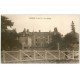 carte postale ancienne 37 GIZEUX. Le Château personnage sur cloture