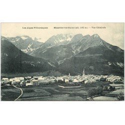 carte postale ancienne 05 MONETIER. Poste et Sommet du Grand Aréa 1922