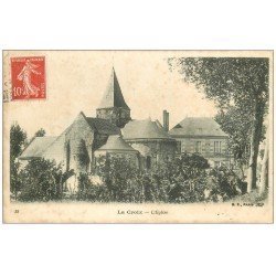 carte postale ancienne 37 LA CROIX. L'Eglise 1908