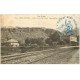 carte postale ancienne 05 MONT-DAUPHIN. Le Fort et la Gare. Tampon militaire vers 1914