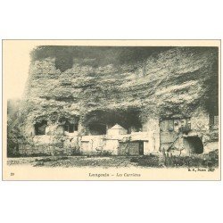 carte postale ancienne 37 LANGEAIS. Les Carrières. Troglodytes