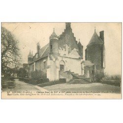 carte postale ancienne 37 LOCHES. Château Sous-préfecture 1919