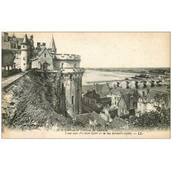 carte postale ancienne 37 LOCHES. Terrasse du Château