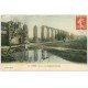 carte postale ancienne 37 LUYNES. Aqueducs avec Lavandière 1909