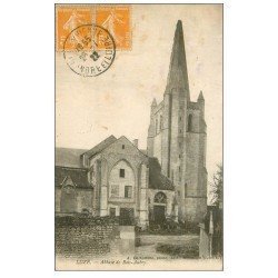 carte postale ancienne 37 LUZE. Abbaye de Bois-Aubry 1922